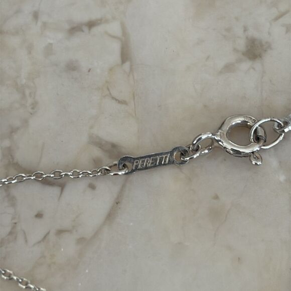 Tiffany &Co. Elsa Peretti Open Heart Necklace 16mm Heart 18” Chain - Picture 8 of 10